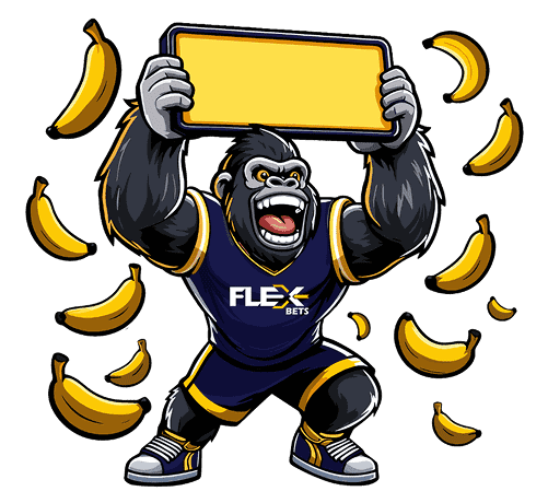 Monkey with lots of bananas